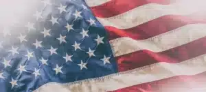 American flag graphic for veteran support services